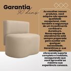 Puff Feijão Curvo Orgânico Redondo Com Encosto Sala Resistent