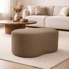 Puff Feijão Curvo Orgânico Redondo Sala Confortável Moderno S