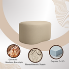 Puff Feijão Curvo Orgânico Redondo Sala Confortável Moderno S