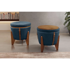 Puff Flex Eros Suede Azul My House