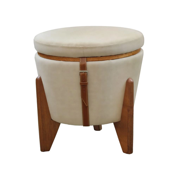 Puff Flex Eros Suede Bege My House