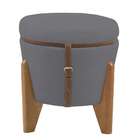 Puff Flex Eros Suede Cinza My House