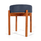 Puff Flex Vira Mesa De Centro Estofado Redondo Em Madeira Mac