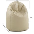 Puff Fofão 115cmx77cmx65cm Corino Yescasa Marrom