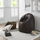 Puff Fofão 115cmx77cmx65cm Corino Yescasa Marrom