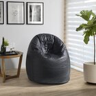 Puff Fofão 115cmx77cmx65cm Corino Yescasa Preto