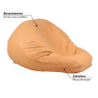 Puff Fofão Pop - Mostarda