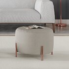 Puff Girassol Mais Decor Cobre/linho Areia