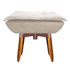 Puff Giratório Opala Suede Base Pés Palito 25 Cm - D'rossi -