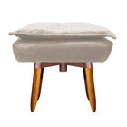 Puff Giratório Opala Suede Base Pés Palito 25 Cm - D'rossi -