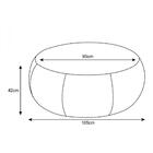 Puff Golf 105cm Corino Bege Claro