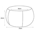 Puff Golf 55cm Corino Bege Claro