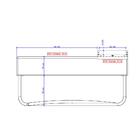 Puff Grande Cinza Com Bandeja Tubos Cromados Carraro