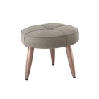 Puff Havana  Veludo Marrom Claro