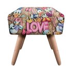 Puff Ibiza Quadrado Estampado Pato Donald D86 – D'rossi