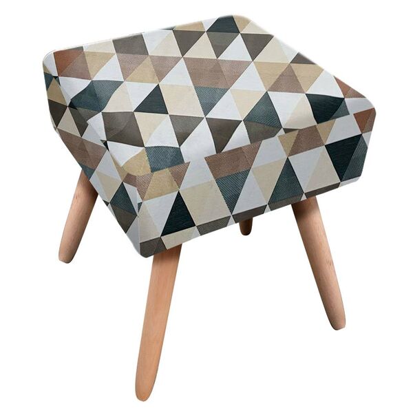 Puff Ibiza Quadrado Estampado Triangulo D87 - D'rossi