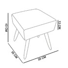 Puff Ibiza Quadrado Estampado Triangulo D87 - D'rossi