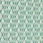 Puff Ibiza Quadrado Linho Folhas Verde A14 Pés Palito Natural