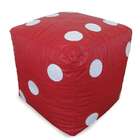 Puff Infantil Dado Vermelho E Branco
