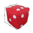 Puff Infantil Dado Vermelho E Branco