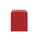 Puff Izar / A-020 Couro Artificial Vermelho