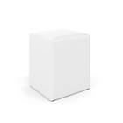 Puff Izar / Couro Branco