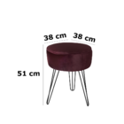 Puff Jb 9002 Vinho - Jb Bechara