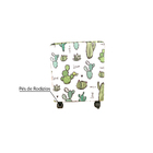 Puff Juvenil Cactos Com Rodízios - Branco