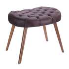 Puff Lentilha Pé Palito Marrom