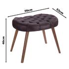 Puff Lentilha Pé Palito Marrom