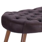 Puff Lentilha Pé Palito Marrom