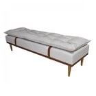 Puff Linho 140cm Drop Sofáni Bege