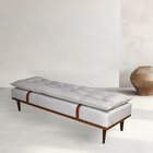 Puff Linho 140cm Drop Sofáni Bege