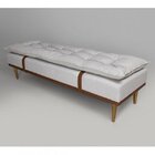 Puff Linho 140cm Drop Sofáni Bege