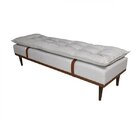 Puff Linho 160cm Drop Sofáni Bege