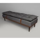 Puff Linho 160cm Drop Sofáni Cinza