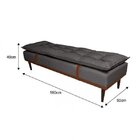 Puff Linho 180cm Drop Sofáni Cinza