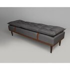 Puff Linho 180cm Drop Sofáni Cinza