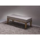 Puff Livia 140cm Pés Natural Sofáni Bege