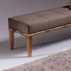 Puff Livia 160cm Pés Natural Sofáni Marrom/natural