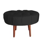 Puff Livia Suede Preto - Dominic Decor