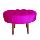 Puff Livia Suede Rosa Pink - Dominic Decor