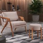 Puff Lotus Luxo Madeira Maciça