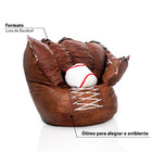 Puff Luva De Baseball - Marrom