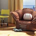 Puff Luva De Baseball - Marrom