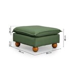 Puff Modular Com Pé Bolinha Sôma Cabecasa Madeiraoriginals Ve