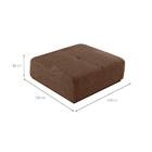 Puff Modular Dalí Poliéster Caqui