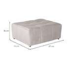 Puff Modular Soho Linho Cru