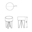 Puff Moeda Daf Mobiliário Fendi