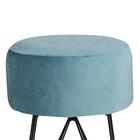 Puff Moeda Daf Mobiliário P07.0004 Redondo D28 Azul